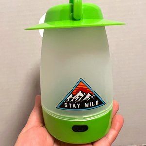 Stay Wild Youth Kids' Green Portable Camp Light Up Lantern Water Resistant NEW!